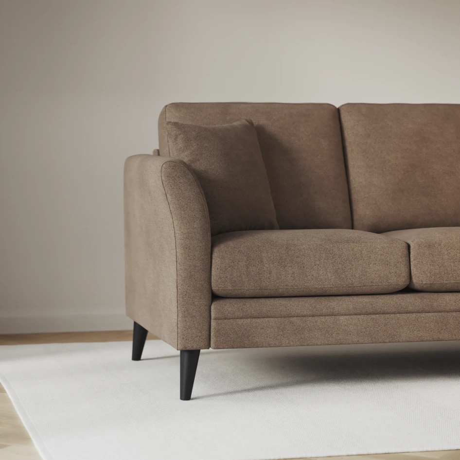 Eden - 3-sits soffa - Brun