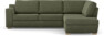 Friday - 2,5-sits soffa med divan höger - Grön