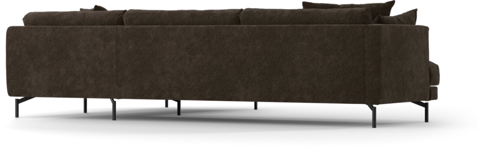 Harper - 3-sits soffa med divan höger - Brun