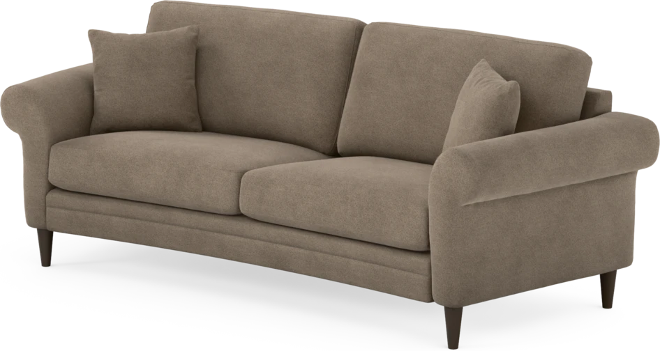 Eden - 2,5-sits soffa svängd - Brun