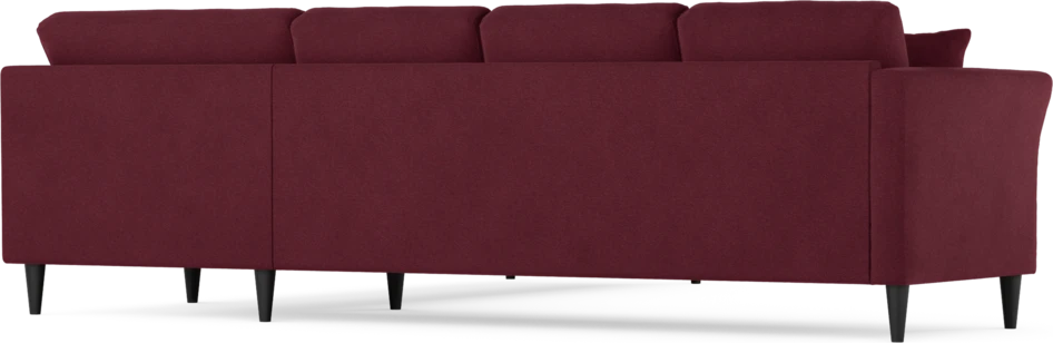 Eden - Hörnsoffa, 3+3-sits - Röd