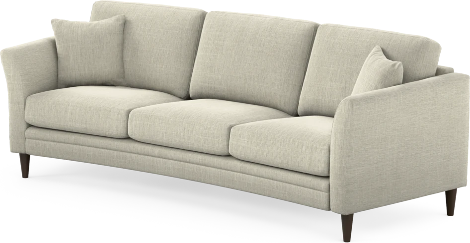 Eden - 3-sits soffa svängd - Beige