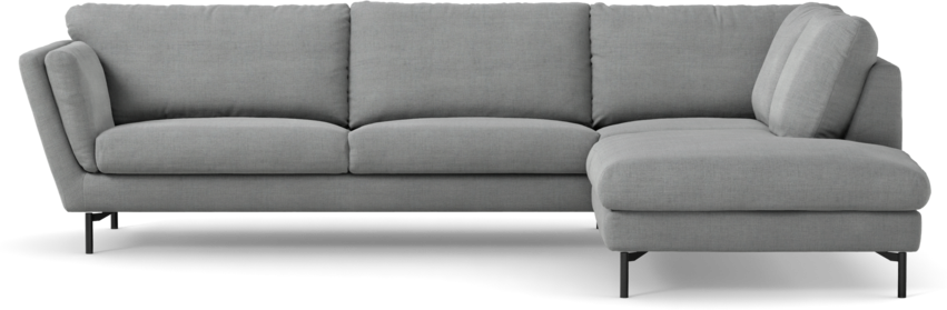 Madison Lux - 3-sits soffa med divan höger - Grå