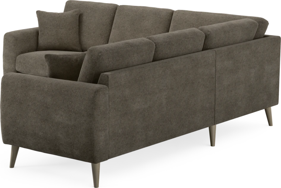 Eden - Hörnsoffa, 2+2-sits - Brun