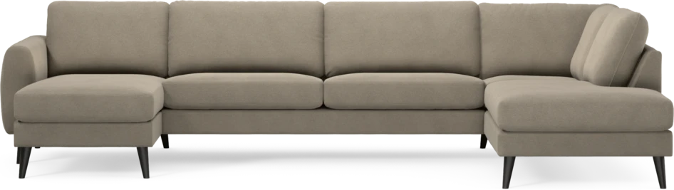 Bridge - 3-sits soffa med schäslong vänster och divan höger - Beige