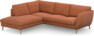 Madison Lux - 2-sits soffa med divan vänster - Orange