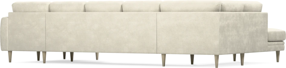 Eden - 3-sits soffa med divan vänster och schäslong höger - Vit