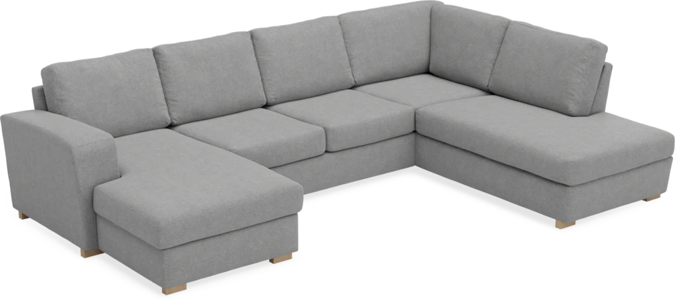 Friday - 3-sits soffa med schäslong vänster och divan höger - Grå