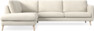 Madison Lux - 3-sits soffa med divan vänster - Vit