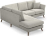Eden - 2-sits soffa med divan - Grå