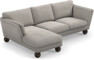 Madison Lux - 2-sits soffa med schäslong vänster - Grå