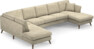 Eden - 3-sits soffa med divan vänster och schäslong höger - Beige