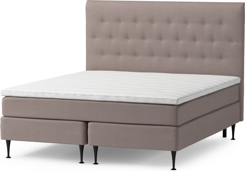 Roma Family - Kontinentalsäng, dubbelsäng med bäddmadrass och sänggavel pikerad, B 160-180