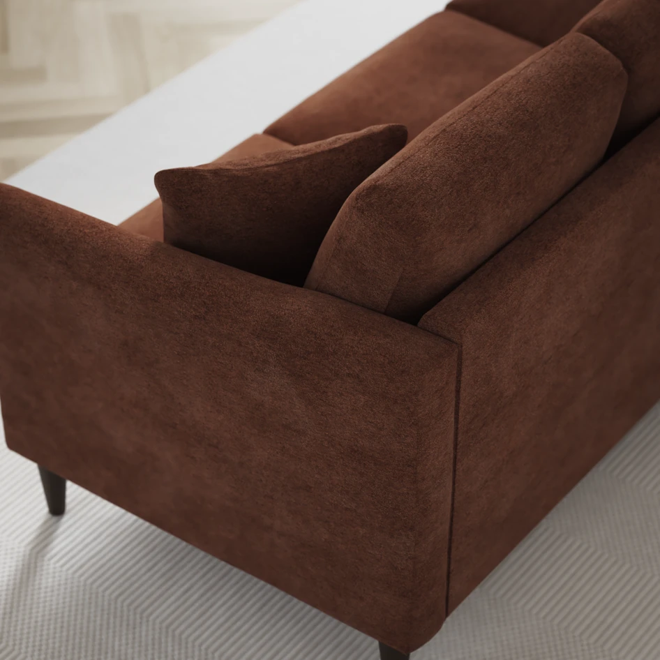 Eden - Hörnsoffa, 3+3-sits - Orange