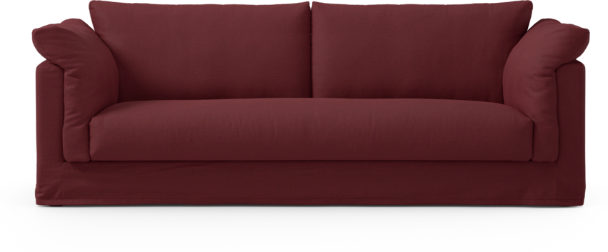 Cherrie Klädsel - 3-sits soffa, hel dyna - Röd