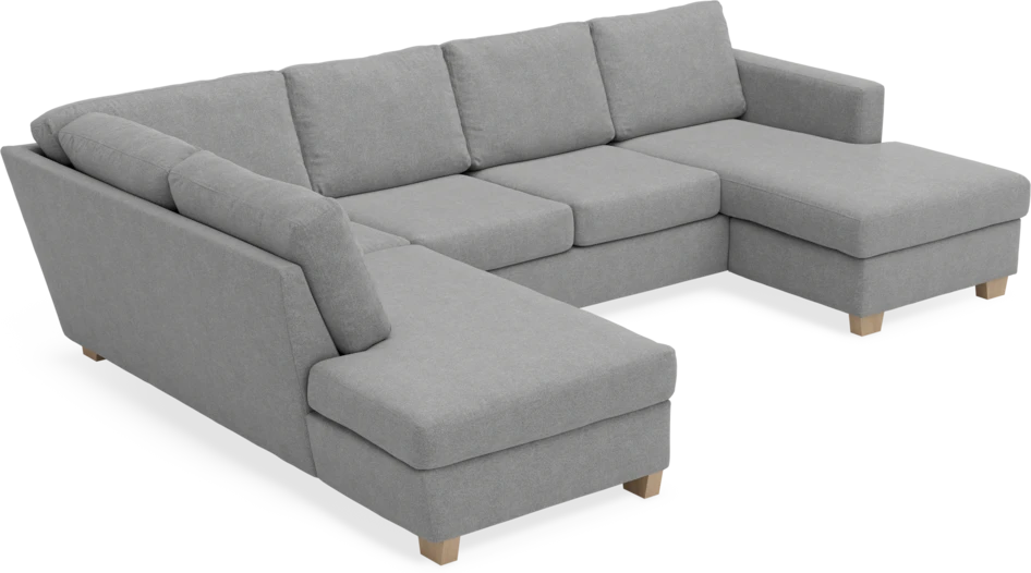 Friday - 3-sits soffa med divan vänster och schäslong höger - Grå