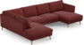 Madison Lux - 2-sits soffa med divan vänster och schäslong höger - Rosa