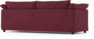 Cherrie - 3-sits soffa, hel dyna och kappa - Röd