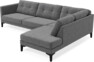 Rio - 3-sits soffa med divan höger - Grå