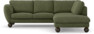 Madison - 2-sits soffa med divan höger - Grön