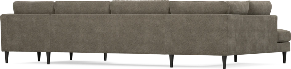 Bridge - 3-sits soffa med divan vänster och schäslong höger - Brun