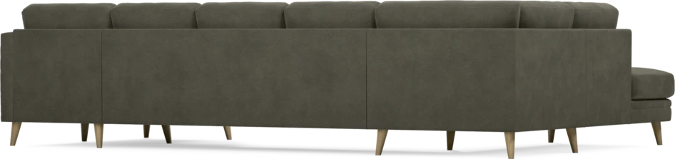 Eden - 3-sits soffa med divan vänster och schäslong höger - Grå