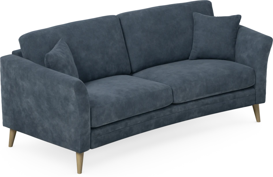 Eden - 2,5-sits soffa svängd - Blå