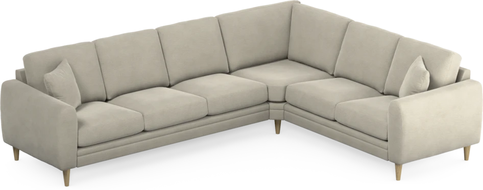 Eden - Hörnsoffa, 3+2-sits - Brun