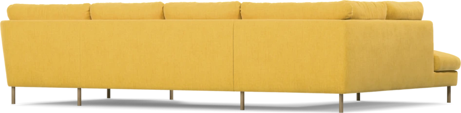 Madison - 2-sits soffa med divan vänster och schäslong höger - Gul