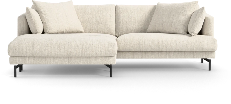 Harper - 4-sits med schäslong XL vänster - Vit