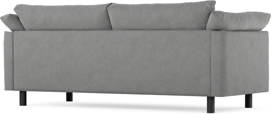 Cherrie - 2,5-sits soffa, hel dyna, fast klädsel - Grå