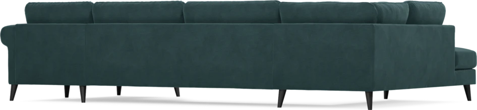 Bridge - 3-sits soffa med divan vänster och schäslong höger - Blå