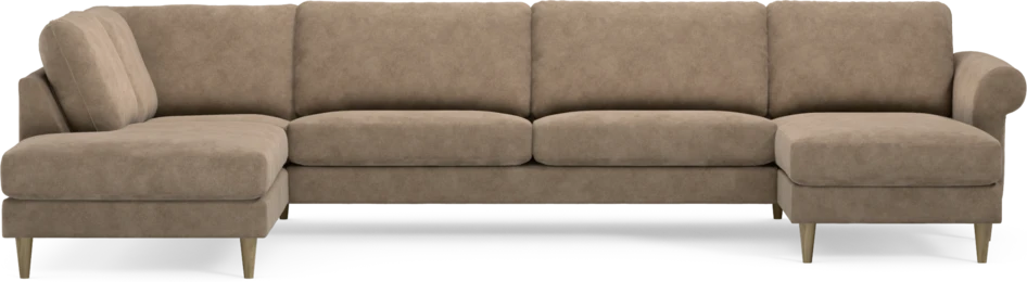 Bridge - 3-sits soffa med divan vänster och schäslong höger - Beige