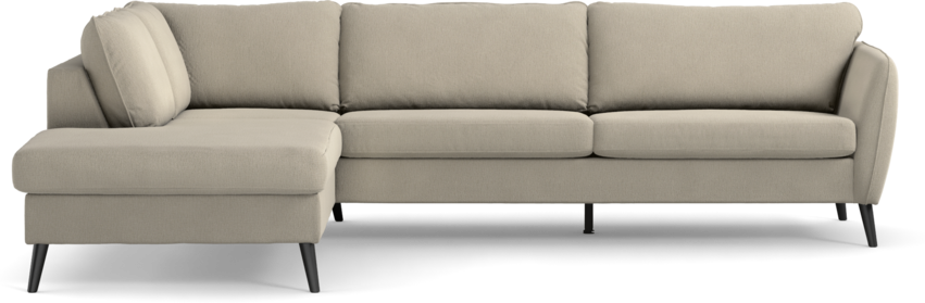 County - 2,5-sits soffa med divan vänster - Grå