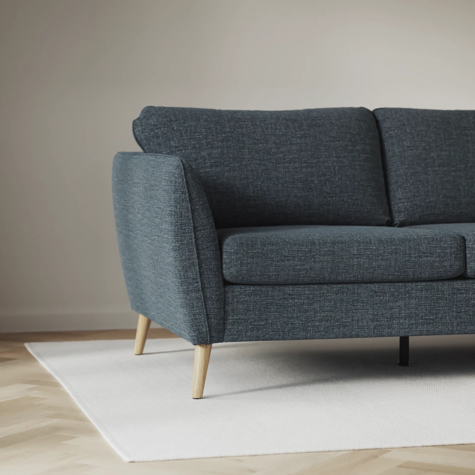 County - 3-sits soffa - Blå