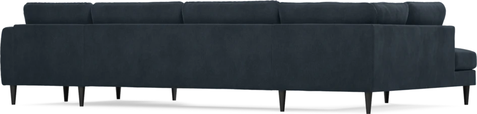 Bridge - 3-sits soffa med divan vänster och schäslong höger - Blå