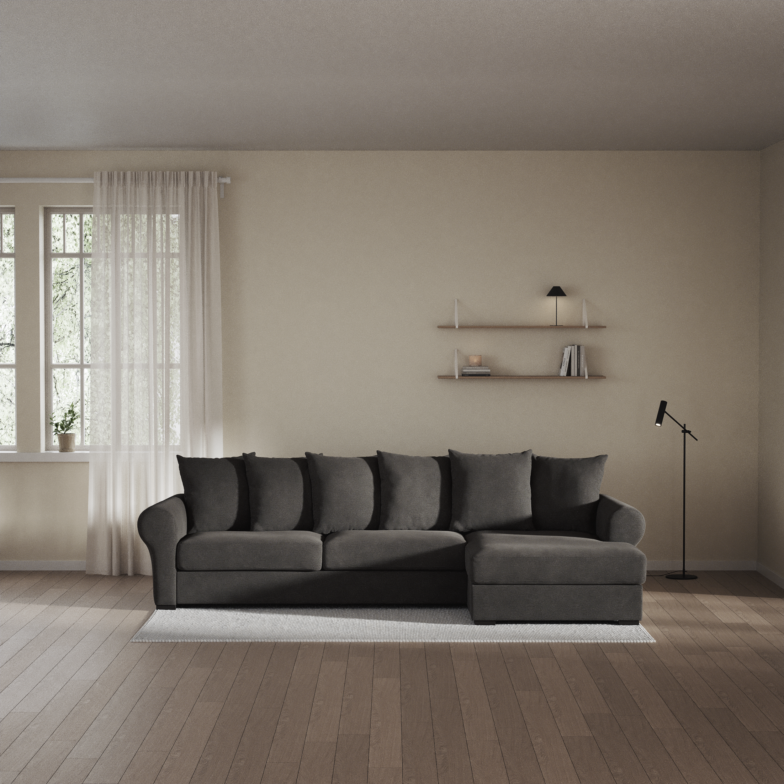 Town - 3-sits soffa med schäslong höger - inspiration