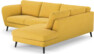 Madison Lux - 2-sits soffa med divan höger - Gul