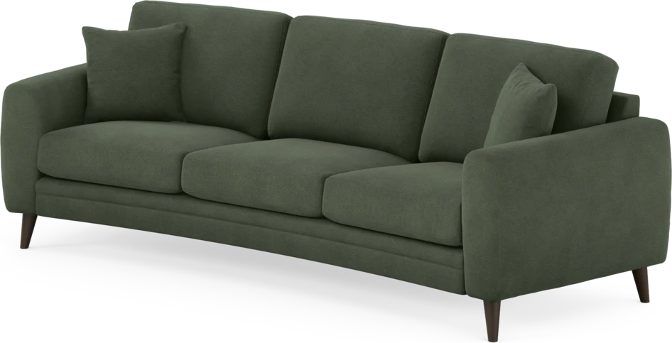 Eden - 3-sits soffa svängd - Grön