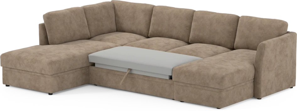 Öland - Bäddsoffa med divan vänster och schäslong höger - Beige