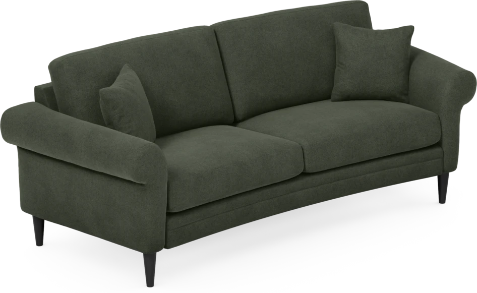 Eden - 2,5-sits soffa svängd - Grön