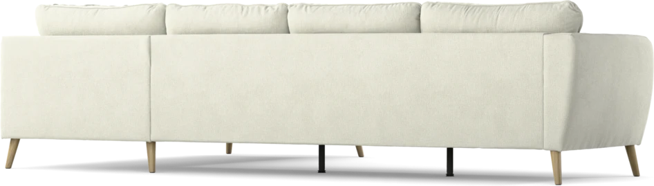County - 3-sits soffa med divan höger - Vit