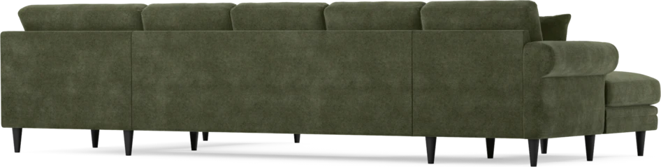 Eden - 3-sits soffa med schäslong vänster och divan höger - Grön