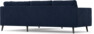 Madison Lux - 2-sits soffa med divan höger - Blå