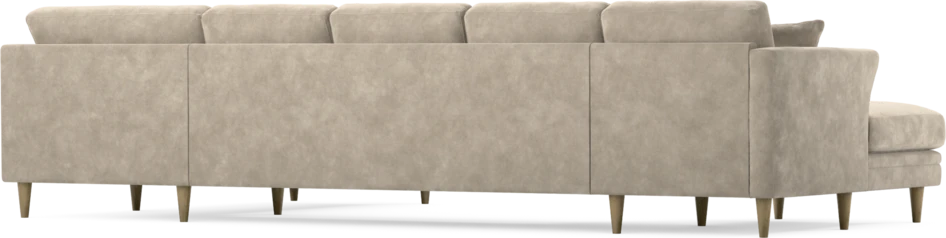 Eden - 3-sits soffa med schäslong vänster och divan höger - Beige