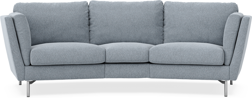 Madison - 3-sits soffa svängd, 70 cm - Blå