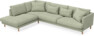 Harper - 3-sits soffa med divan vänster - Grön