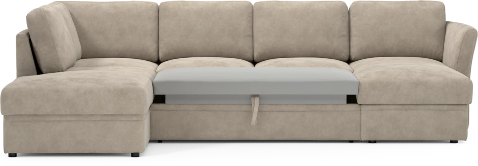 Öland - Bäddsoffa med divan vänster och schäslong höger - Beige