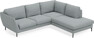 Madison - 2-sits soffa med divan höger - Turkos