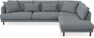 Harper - 3-sits soffa med divan höger - Blå